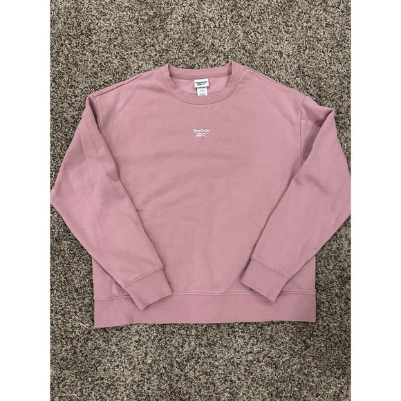 Reebok Tops - Reebok Womens Classic Crew Sweatshirt,‎ Pink, Large